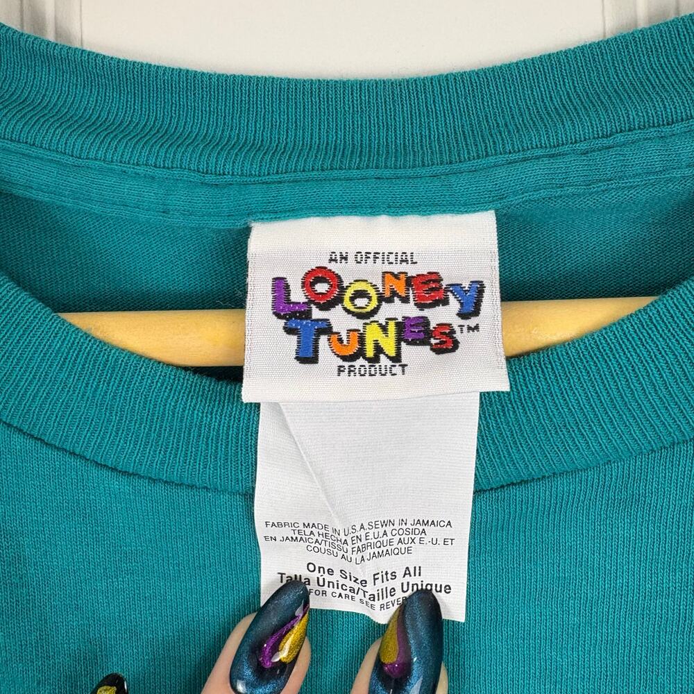 Vintage Looney Tunes Sylvester T Shirt Oversized 1996 Warner Bros Men's One Size - Picture 6 of 8